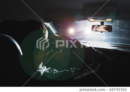 driver blinded by in the car driver blinded by in the car 68745562