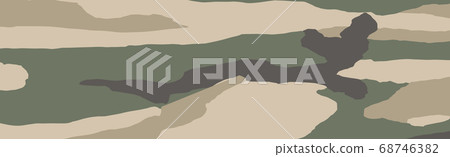 Military or hunting panoramic khaki geometric 68746382