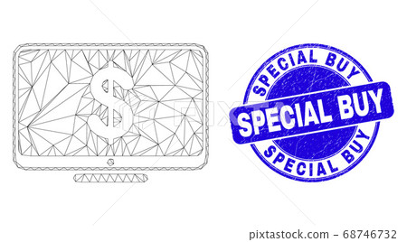 Blue Distress Special Buy Stamp and Web Mesh Financial Display Blue Distress Special Buy Stamp and Web Mesh Financial Display 68746732