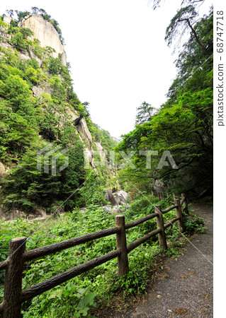 Yamanashi Prefecture's Famous Rocks Shosenkyo Summer (Cloudy) 68747718