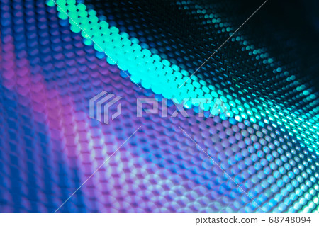 CloseUp LED blurred screen. LED soft focus 68748094