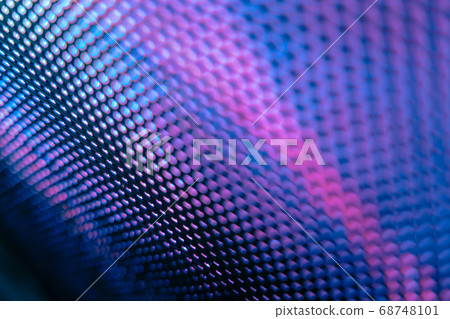 CloseUp LED blurred screen. LED soft focus 68748101