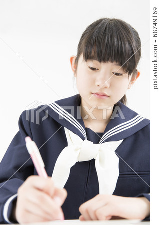 Female junior high school student Female junior high school student 68749169