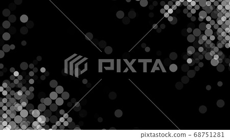 Digital geometric pattern particle graphic background material 68751281