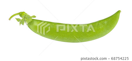 garden pea isolated on white background garden pea isolated on white background 68754225