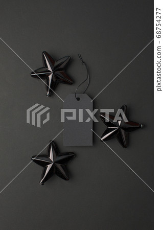 Black friday. Sale tag on the black background, 68754277