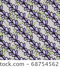 Abstract seamless floral romantic pattern for wallpaper design. Decorative textile background. Vintage floral card. Pink floral background. Doodle style texture. Summer background. Endless texture for 68754562