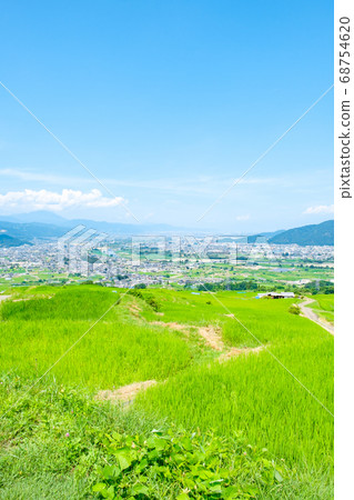 Terraced rice terraces and Zenkojidaira (summer) Terraced rice terraces and Zenkojidaira (summer) 68754620