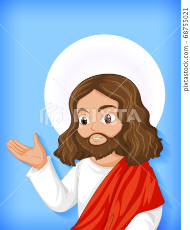 Isolated jesus cartoon character - Stock Illustration [68755021] - PIXTA