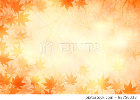 秋葉日本圖案水彩背景 68756338