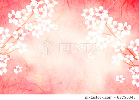 櫻花日本圖案水彩背景 櫻花日本圖案水彩背景 68756345