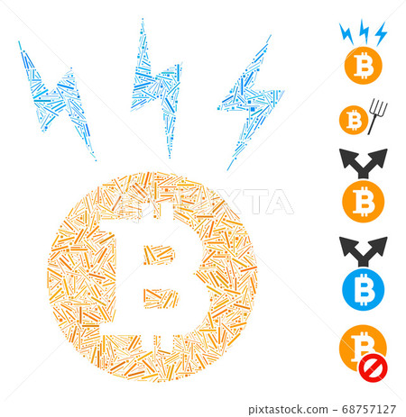 Dash Mosaic Bitcoin Lightnings Icon Dash Mosaic Bitcoin Lightnings Icon 68757127