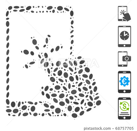 Oval Collage Click Smartphone Oval Collage Click Smartphone 68757705