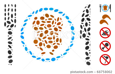 Ellipse Collage Chicken Meal Ellipse Collage Chicken Meal 68758002