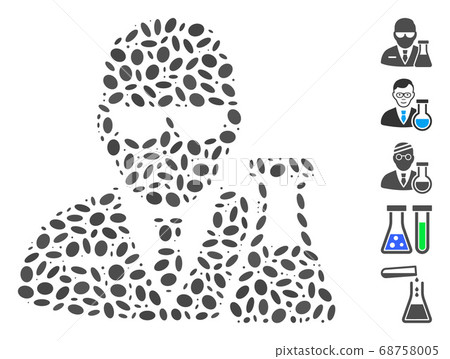 Dot Collage Chemical Scientist Dot Collage Chemical Scientist 68758005