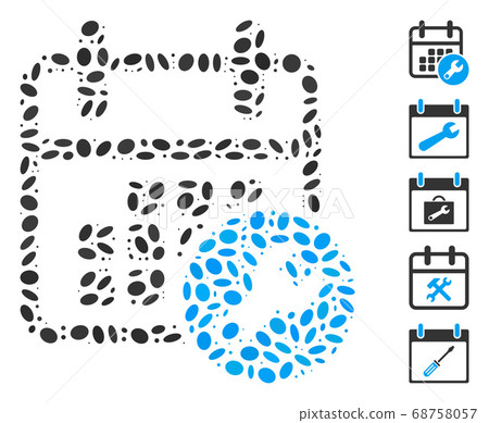 Ellipse Collage Calendar Setup 68758057