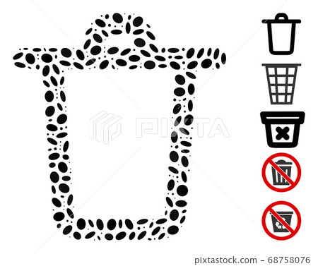 Dot Collage Bucket 68758076