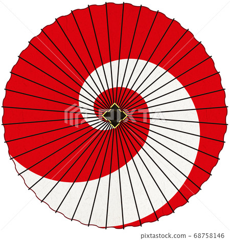 Japanese umbrella Japanese material Illustration material 68758146