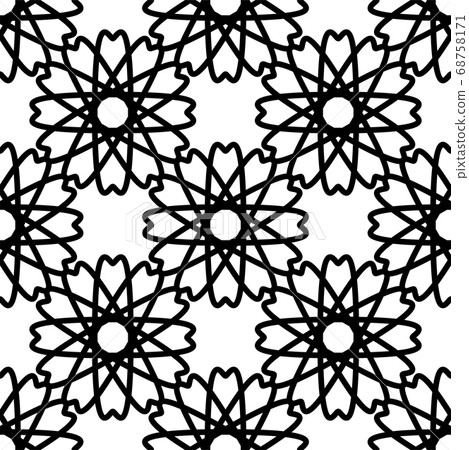 Circular Flower decorative patterns 68758171