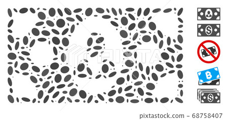 Ellipse Mosaic Banknote Ellipse Mosaic Banknote 68758407