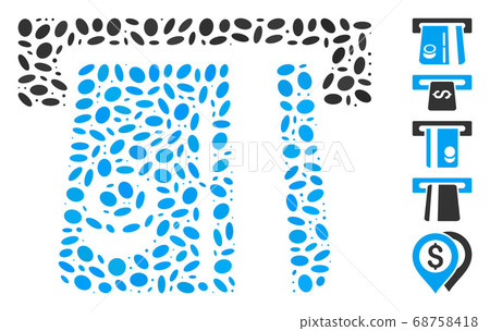 Ellipse Collage Bank Terminal 68758418