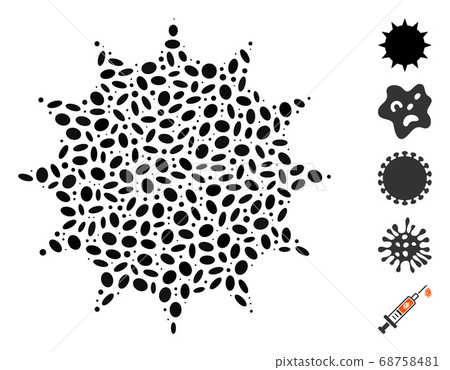 Dotted Collage Bacterium 68758481