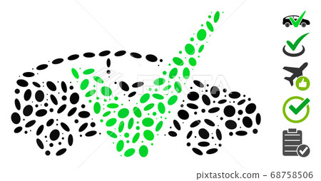 Dotted Mosaic Approved Car 68758506