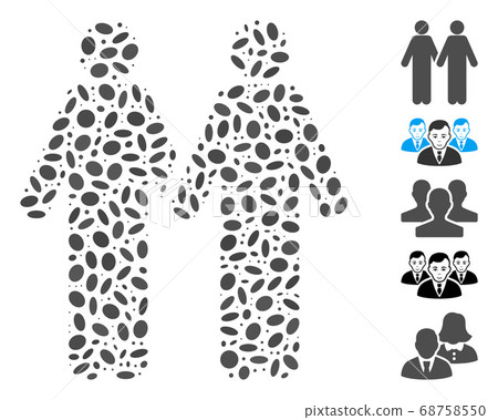 Ellipse Collage Adult Friends 68758550