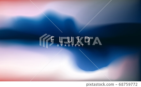 Digital gradient background. Shape holographic gradient. Liquid 3d substance. Light color gradient abstract background. Vector illustration. 68759772