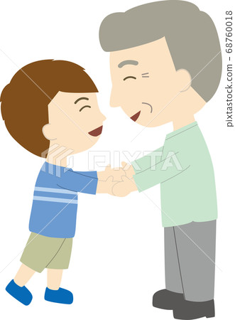 Grandpa and grandson Grandpa and grandson 68760018