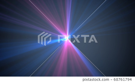 Flare light ray effect graphic background material 68761794