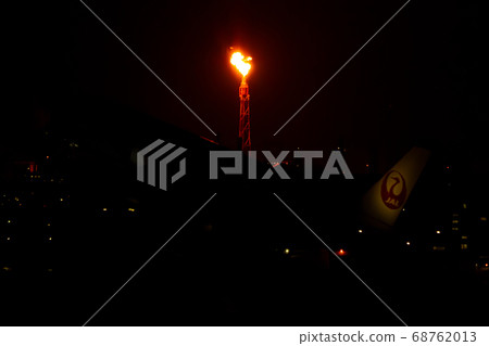 機場飛機羽田機場起飛夜黑暗火焰航空公司抑鬱症影響暫停事故日本航空 機場飛機羽田機場起飛夜黑暗火焰航空公司抑鬱症影響暫停事故日本航空 68762013