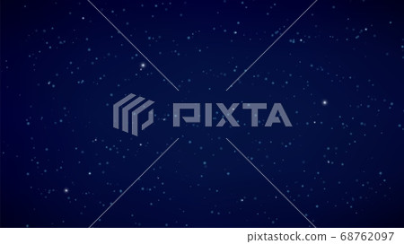 Night starry sky. Dark blue background, space or Universe banner. Stellar galaxy vector illustration Night starry sky. Dark blue background, space or Universe banner. Stellar galaxy vector illustration 68762097