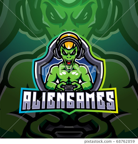 Alien games esport mascot logo 68762859