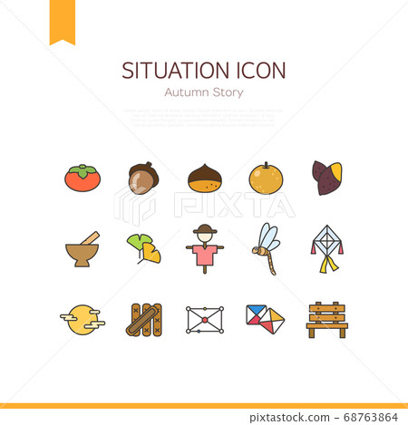 Easy to use flat situation icon 02 68763864