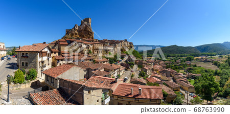 Panoramic view of Frias a picturesque small town in Burgos 68763990