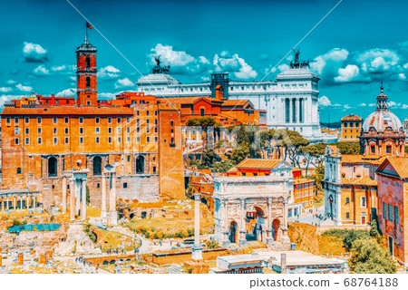 View of the Roman Forum from the Hill of View of the Roman Forum from the Hill of 68764188