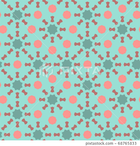 Arabic islamic vector pattern, border, decor, texture, background. Geometric seamless pattern with arabic color mosaic Arabic islamic vector pattern, border, decor, texture, background. Geometric seamless pattern with arabic color mosaic 68765833