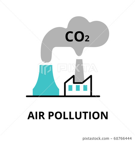 Infographic concept of Air Pollution 68766444