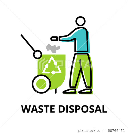 Infographic concept of Waste Disposal Infographic concept of Waste Disposal 68766451