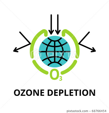Infographic concept of Ozone Depletion 68766454