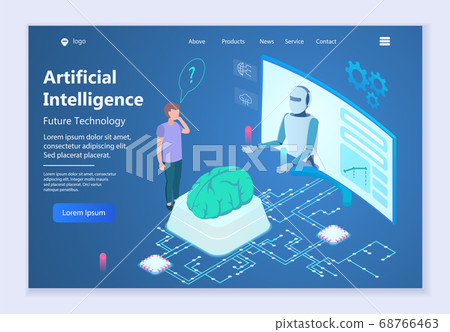 Future technology - Artificial Intelligence, 3d 68766463