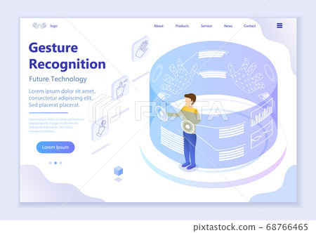 Future technology - Gesture Recognition, 3d 68766465