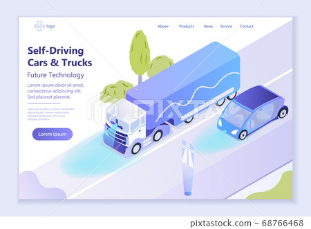 Future technology - Self-Driving Cars and Trucks, Future technology - Self-Driving Cars and Trucks, 68766468