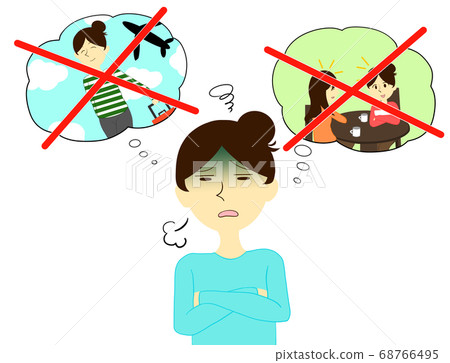 Self-restrained and depressed woman Self-restrained and depressed woman 68766495