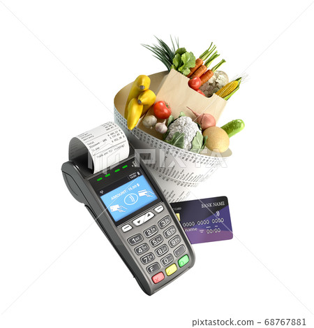 concept of online ordering of food the wegetables concept of online ordering of food the wegetables 68767881