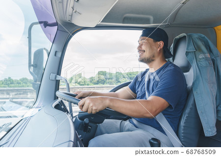 smile professional truck driver 68768509