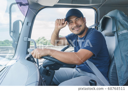 smile professional truck driver 68768511