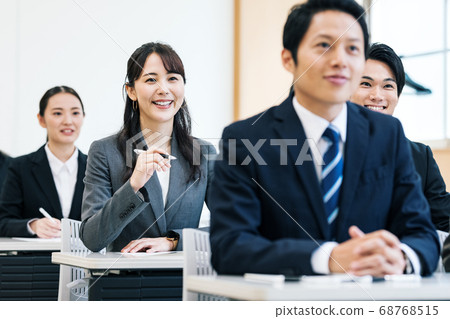 Business person receiving training 68768515