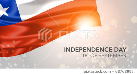 Chile happy independence day vector banner, greeting card Chile happy independence day vector banner, greeting card 68768995